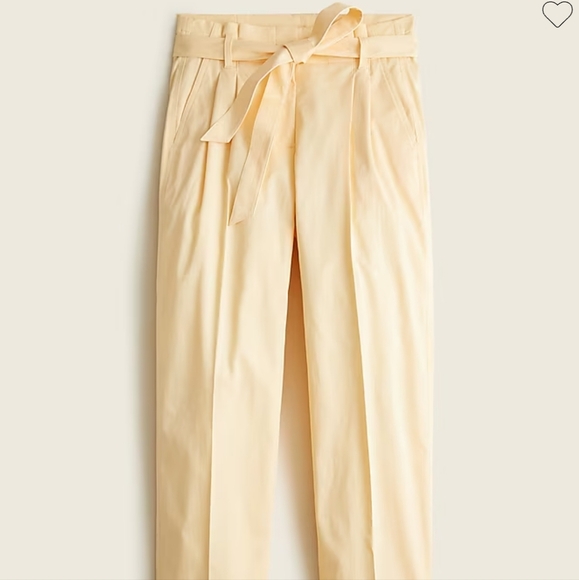 J. Crew Tie-waist tapered lightweight chino pant Size 6 - Picture 1 of 9
